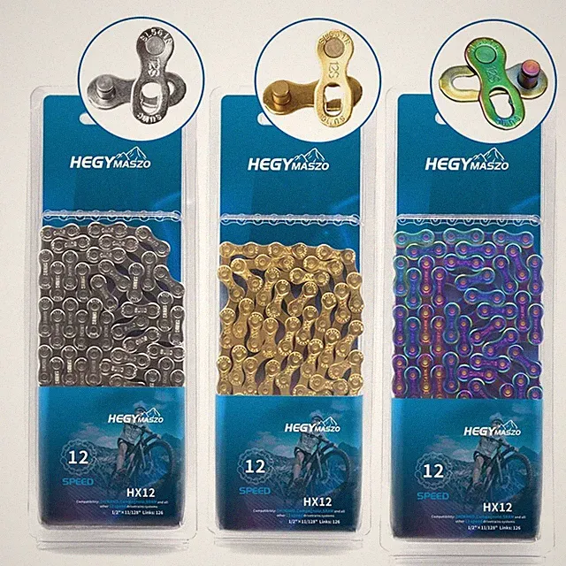 12 Speed Super Light Chain MTB Bicycle Road E-Bike Chains 126 Links For Shimano