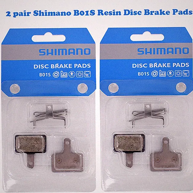 2 pair Shimano B01S Resin Disc Brake Pads For M315 M355 M395 M465 Acera Alivio