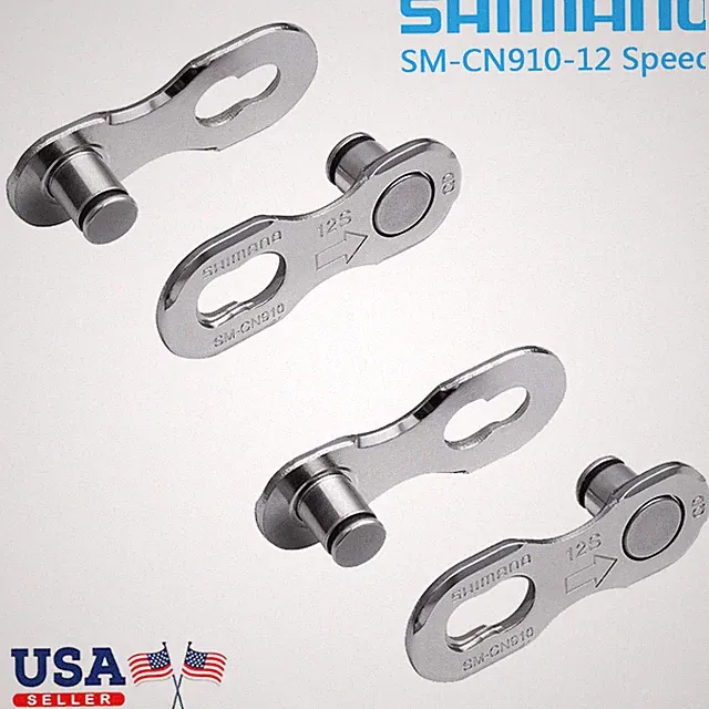 2 Pair Shimano SM-CN910 12 Speed MTB Bike Chain Quick Link HG M7100 M8100 M9100