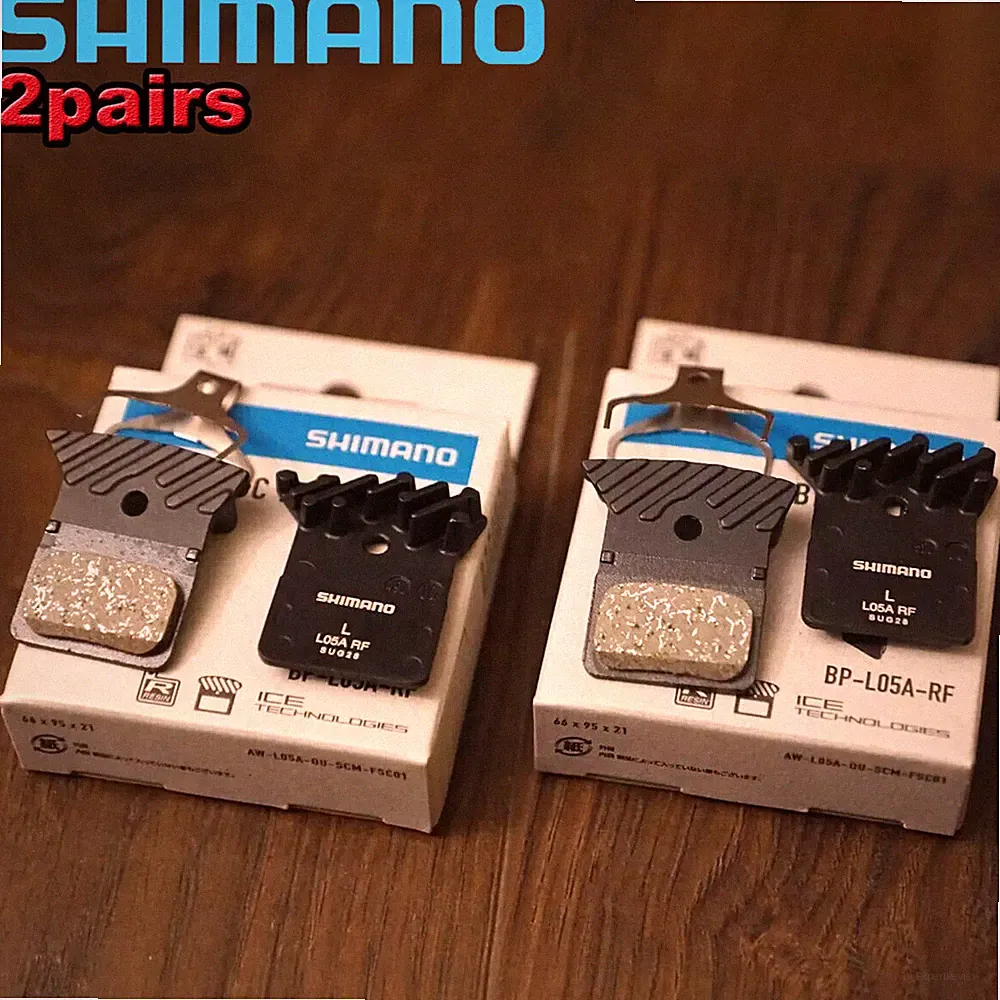 2 Pairs Shimano L05A-RF Cycling Disc Brake Pads Front & Rear fit Dura-Ace M8110