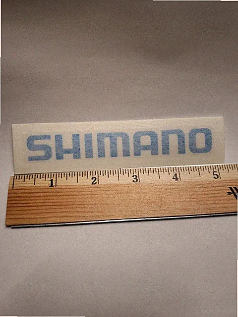 4.75" SHIMANO - BLUE - BIKES BMX Mountain Road Bike Ride FRAME STICKER DECAL