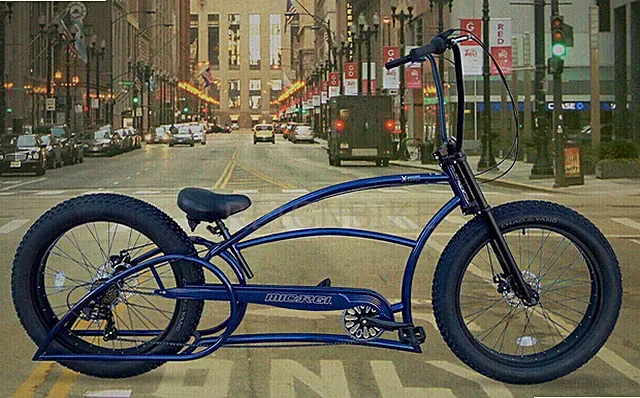 7 Speed Shimano Beach Cruiser Stretch Lowrider Bike Limited Edition Disc Brakes