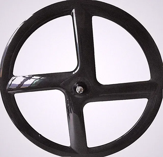 700C 4-Spoke Road Bicycle Carbon Fiber Wheelset for Enhanced Cycling Experience