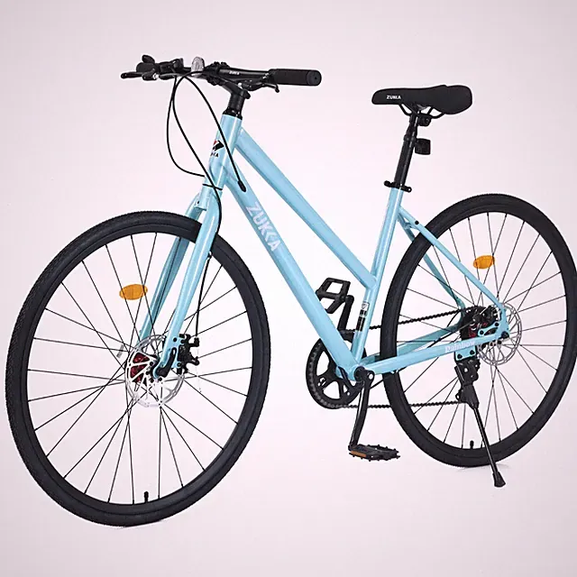 700C City Bike, 7-Speed with Disc Brakes, Hybrid Commuter for Men & Women​