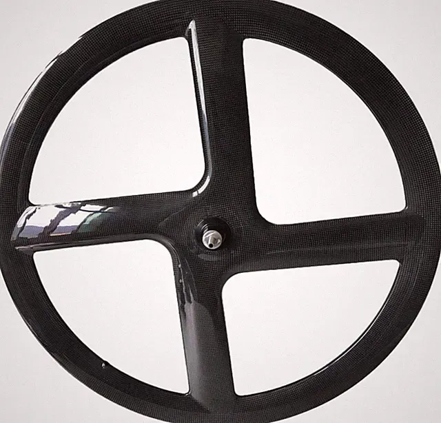 700C Ultra-Light 4-Spoke Road Bicycle Carbon Wheels - High Performance Wheelset