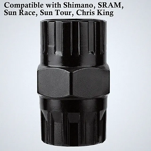 Bike Freewheel Removal Tool Steel Cassette Lockring Remover for Shimano SRAM