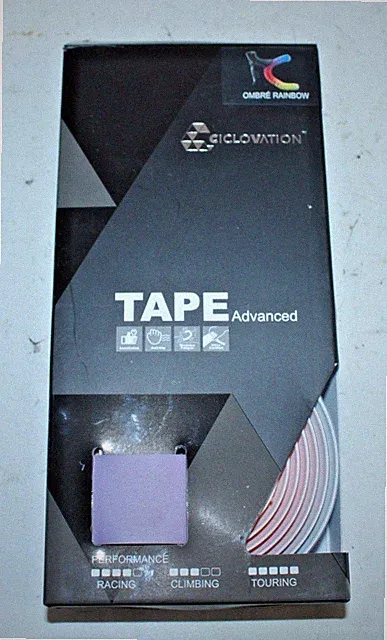 Cyclovation Ombre Rainbow Racing Handlebar Bar Tape Bike Wrap 2000/30/3mm LGBTQ+