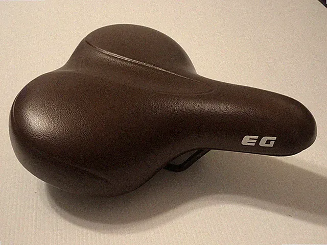 EG Comfort Hybrid Bike Saddle Seat Brown Cruiser City Hybrid