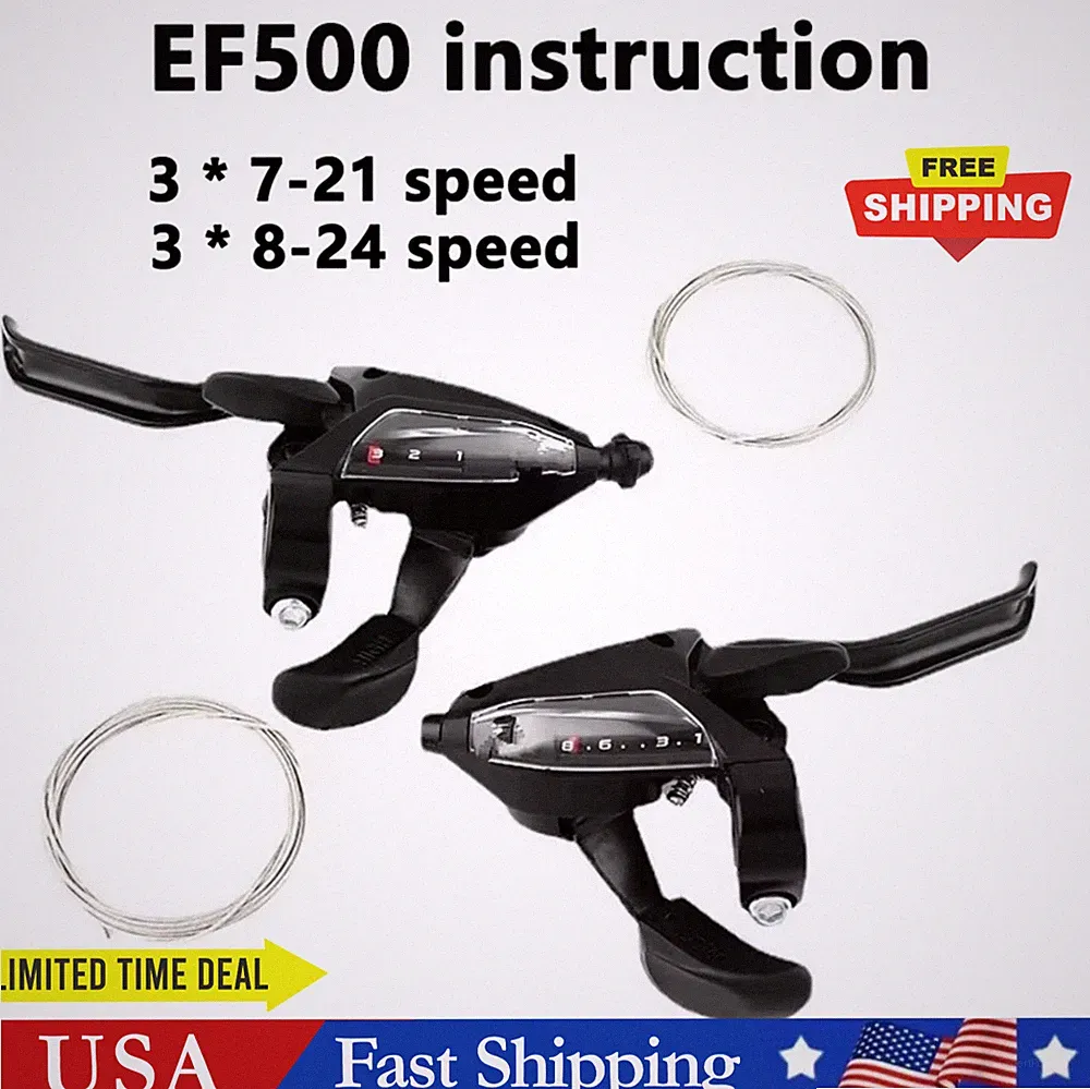 Fit For Shimano ST-EF500 3/7/8 speed MTB Bike Brake Levers Set Shifter EF500