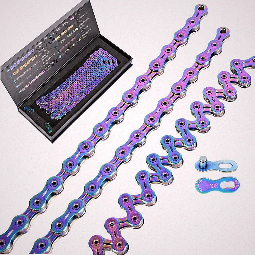 For Shimano KMC 10 Speed SUMC X10SL Light MTB Road Bicycle Bike Rainbow Chain