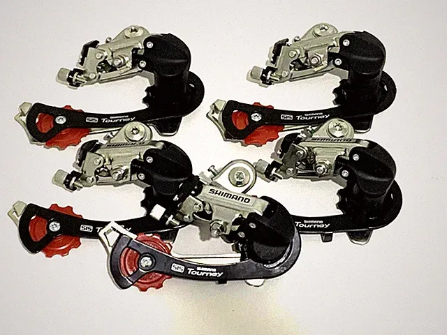 LOT OF 5 Shimano Tourney RD-TZ40 6/7/8 Axle Mount Bike Rear Derailleur NEW