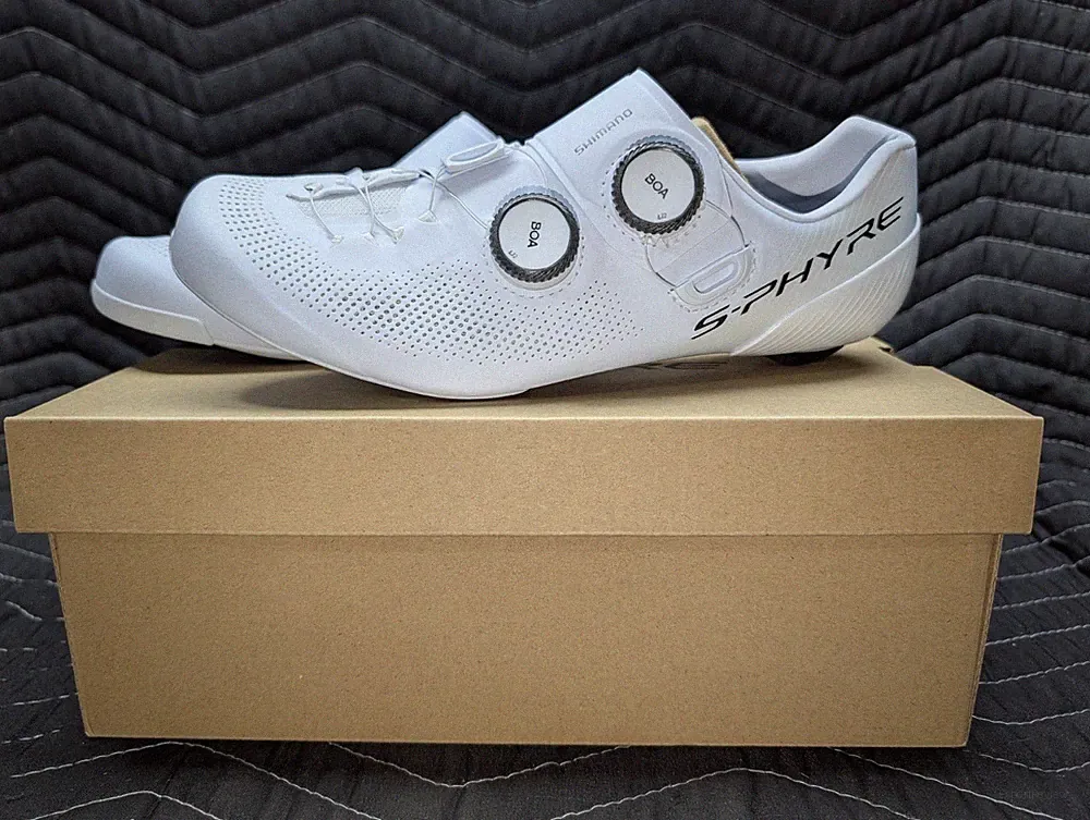 New Shimano SH-RC903 S-PHYRE Bicycle Shoes | White US 8.5 EU 42