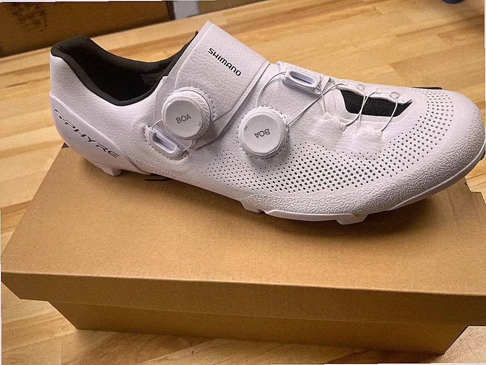 New Shimano SH-RX910-WIDE S-PHYRE Bicycle Shoes | White 44.0 Wide