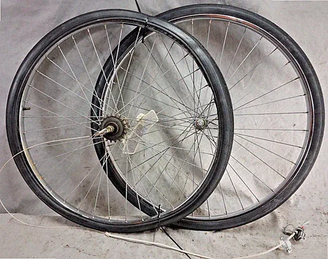 Shimano 333 26" Cruiser Bicycle Wheel Set 3 Speed Internal Hub 590ISO Ships USA!