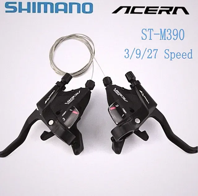 Shimano Acera ST-M390 MTB Bike 3×9 Speed Shifter Brake Combo Lever Black Silver