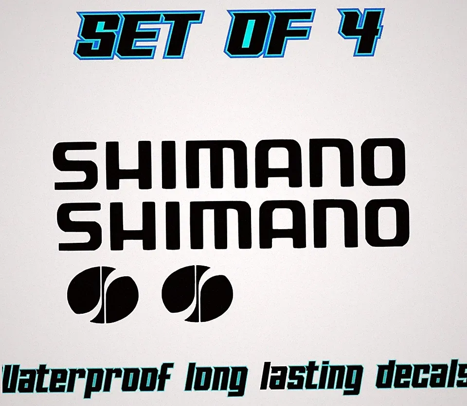 Shimano bmx decal sticker sets bicycle equipment logo stickers for reels and bmx
