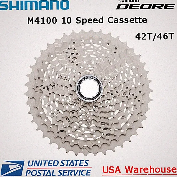 Shimano DEORE CS-M4100 10 Speed Cassette 11-42T 46T MTB