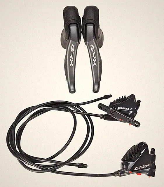 Shimano GRX ST-RX815 Di2 2x 11s Gravel Bike Shifter Disc Caliper SET Flat Mount