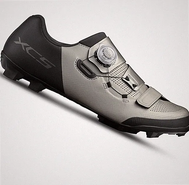 Shimano MTB Clipless Men Shoes SH-XC502 Gravel BOA XC5 Mountain Bike - Silver