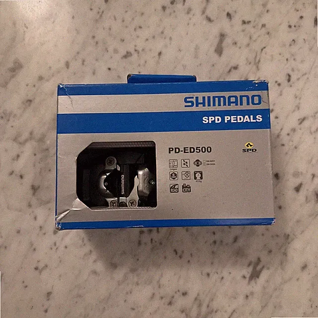 Shimano PD-ED500 SPD Clipless Road Bike Pedals Black - Brand New