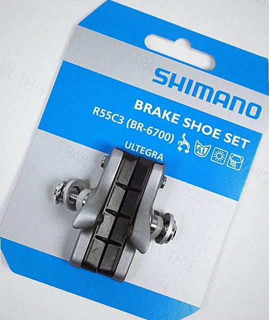 Shimano R55C3 Ultegra 6700 Cartridge Brake Shoe Set for Road Bike Alloy Rims