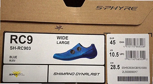 Shimano SH-RC903 S-PHYRE Road Cycling Shoes (Blue)size 10.5 us 45 eur