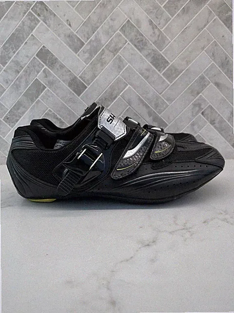 Shimano SH-RT82 Cycling Shoes Road Biking Sneakers Black Straps Mens Size 42
