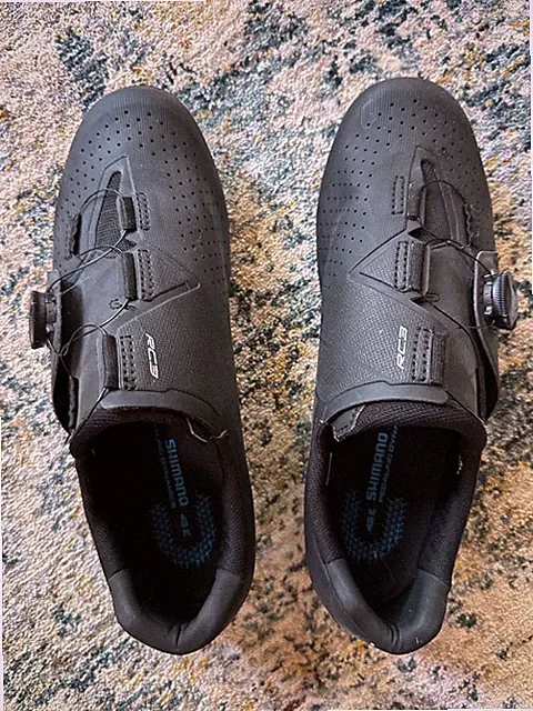 Shimano SHRC300M Cycling Road Bike Shoes US 8.9 Black No Cleats Adjustable
