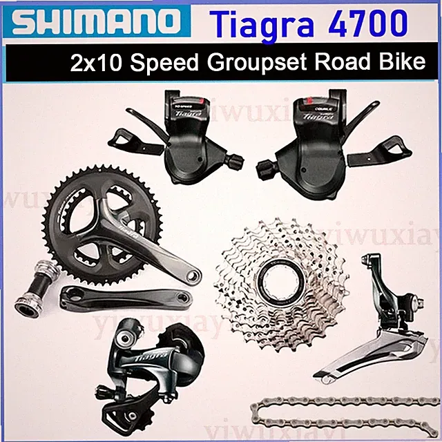 SHIMANO TIAGRA 4700 2x10 Speed Groupset Shifter Cassette Derailleur Road Bike