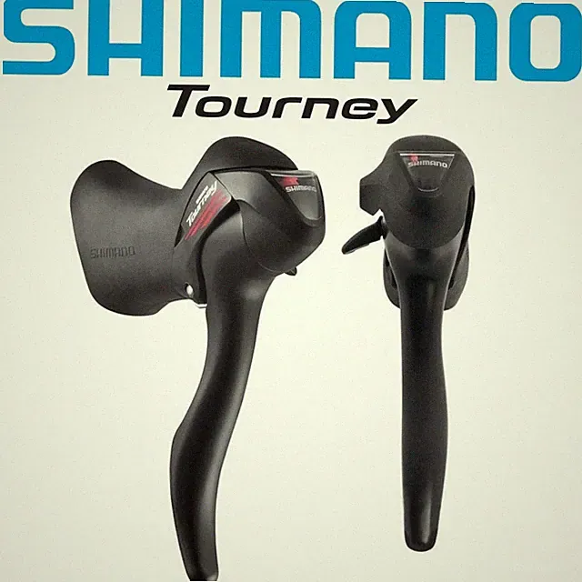 Shimano Tourney A070/A073 7-Speed Double STI Shifter & Brake Lever Set Der cable