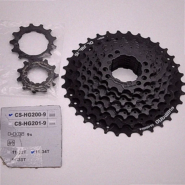 Shimano Tourney CS-HG200 9-Speed 11-34T Black Bicycle Cassette OPEN PACKAGE