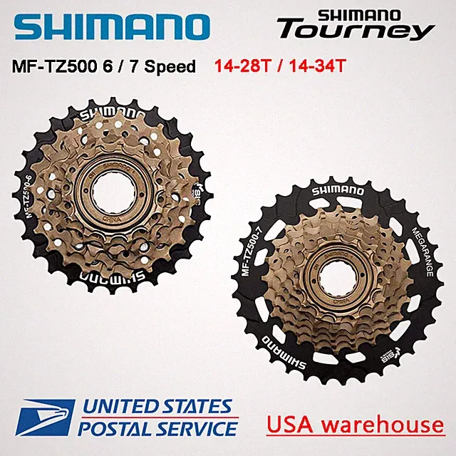 Shimano Tourney MF-TZ500 6 / 7 Speed 14-28T / 14-34T Freewheel