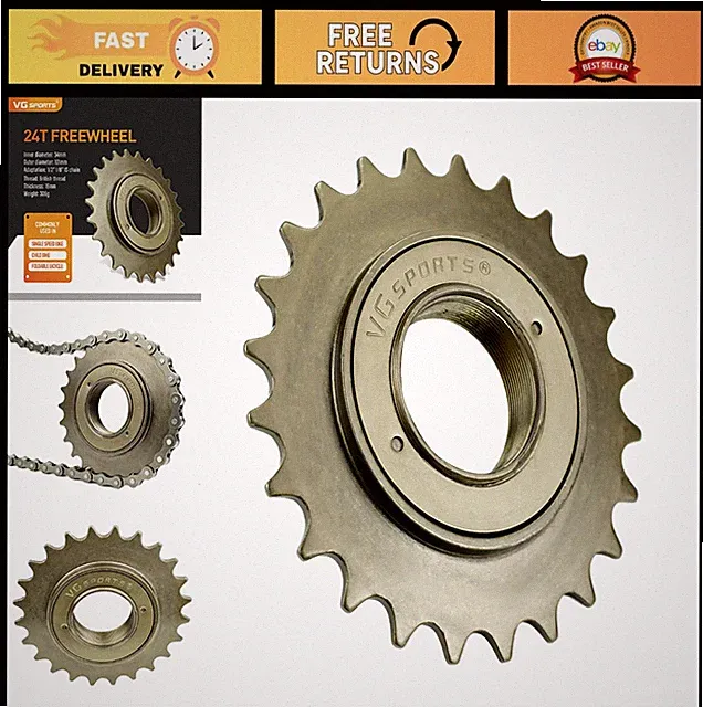 Single Speed Bike Freewheel 16T/18T/20T/22T/24T - 1/2" x 1/8" Threaded Replaceme