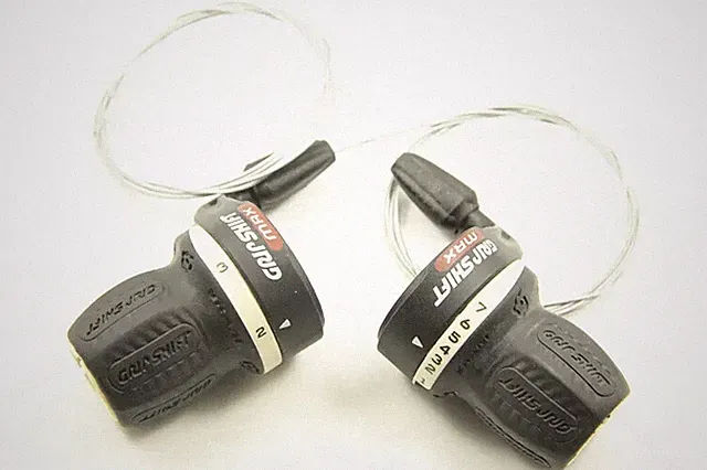 SRAM MRX Shimano Grip Shift Max Gripshift Black 3 x 7 Twist Shifter Set