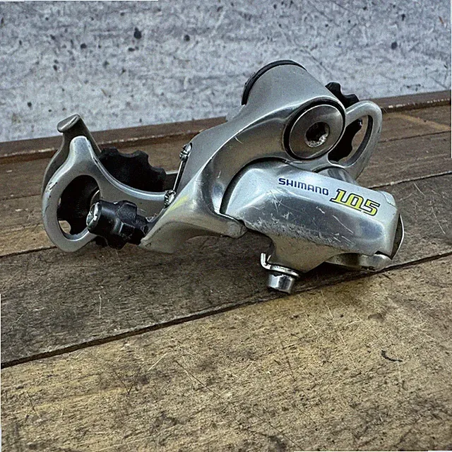 Vintage Shimano 105 RD-5500 Rear Derailleur LONG Cage Silver Japan Triple