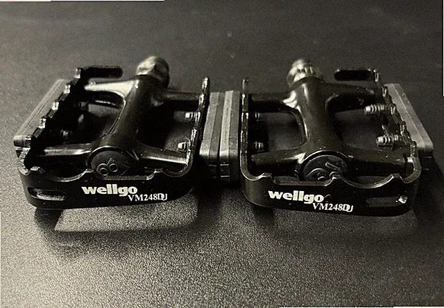 WELLGO M248 DU Road Bike Ultralight Bearing Pedals Aluminum Alloy Black